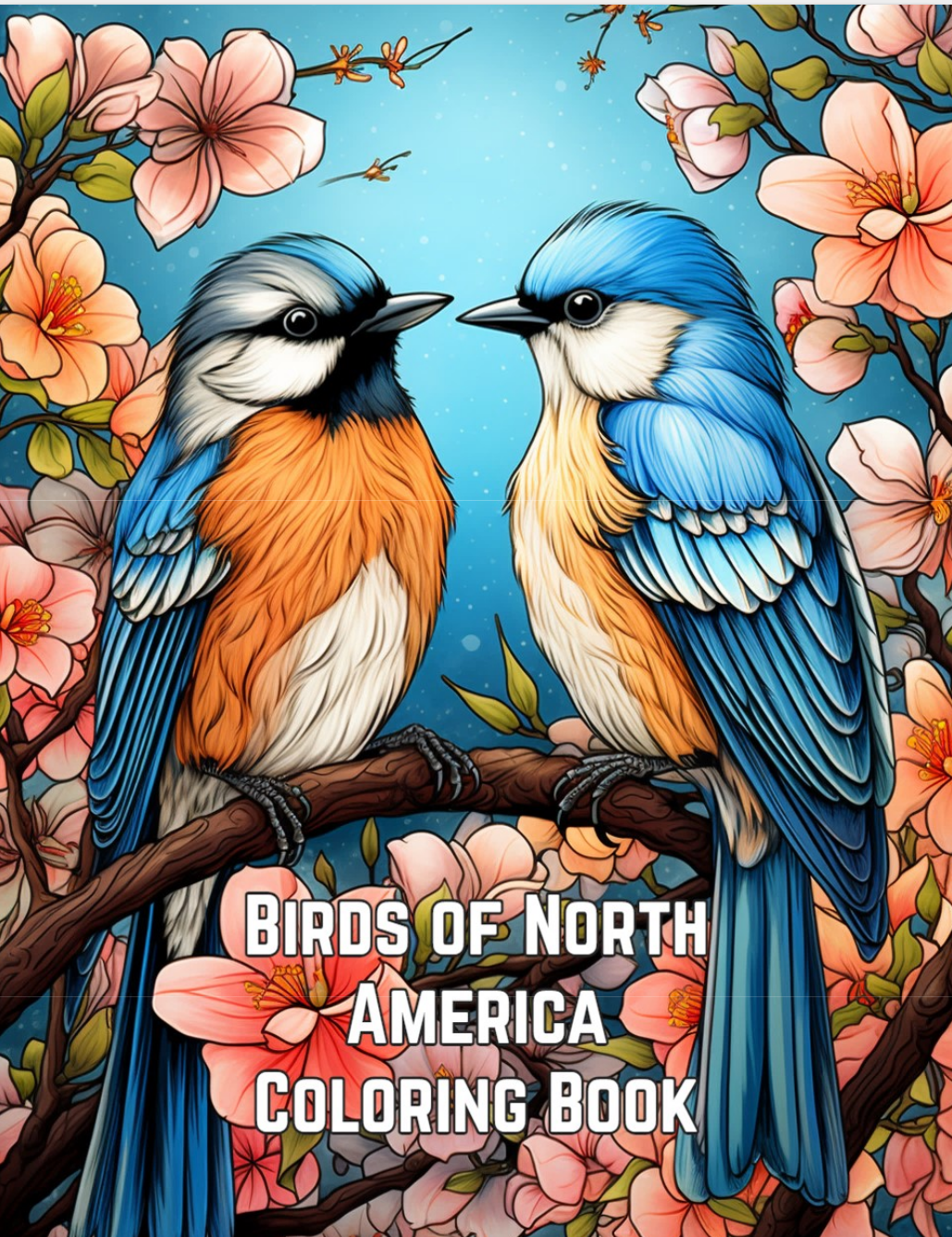 Birds of North America Coloring Book cover